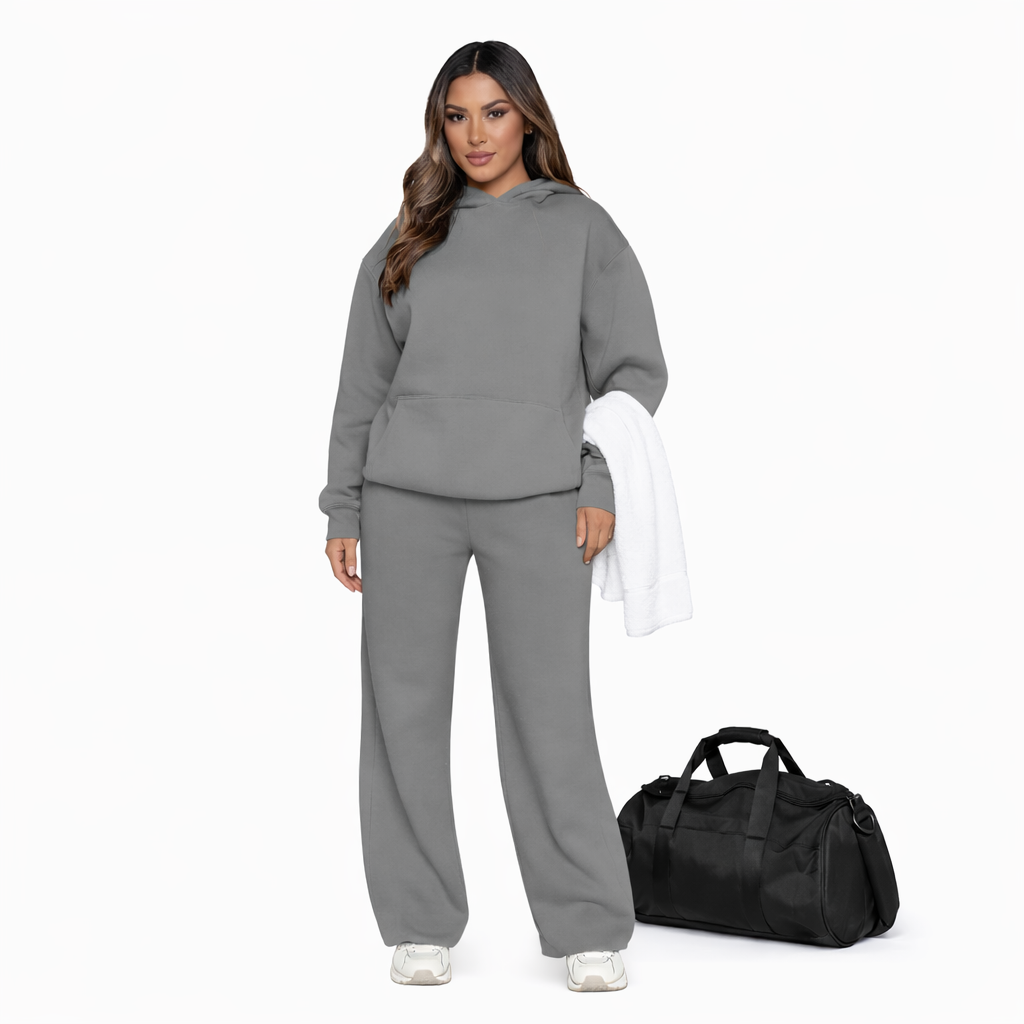 Ensemble détente & récupération – sweat oversize + pantalon fluide